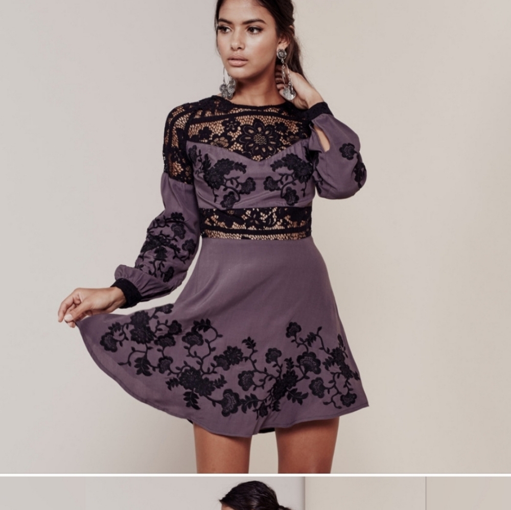 Majorelle Yana Midi Spaghetti Strap Soft Velvet Brown Classic Cocktai Dress XS.